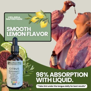 Velora Nutrition Red Yeast Rice Cholesterol Dropper Velora Nutrition Red Yeast Rice Cholesterol Dropper