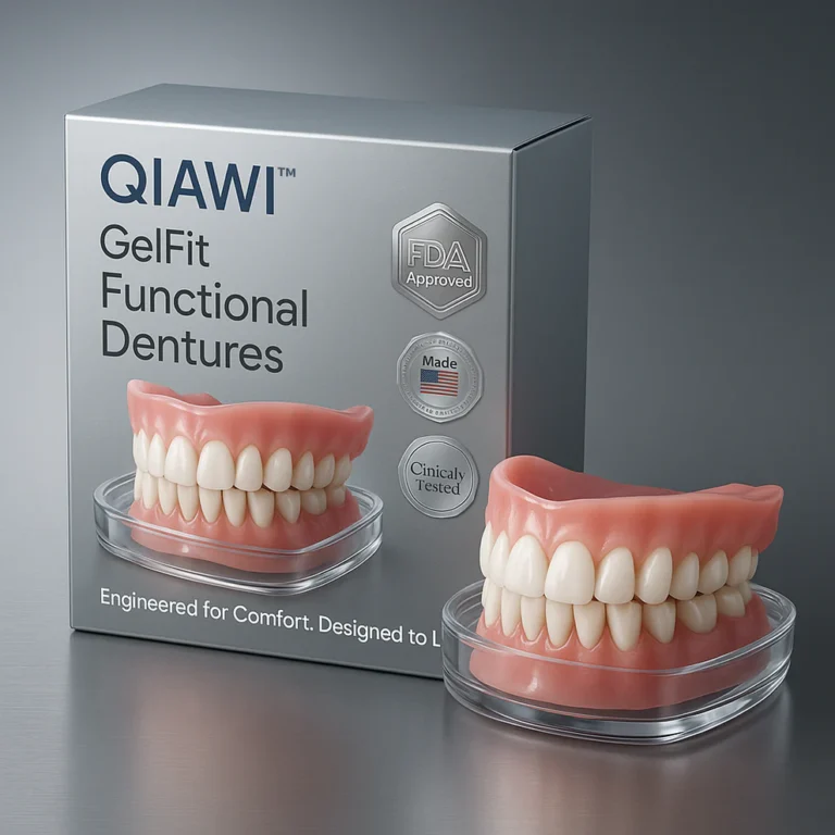 QIAWI™GelFit Functional Dentures – Made in the USA QIAWI™GelFit Functional Dentures – Made in the USA